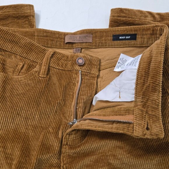 Judy Blue Size 28 Corduroy Hi-Rise Bootcut Pants in Camel Brown - Picture 6 of 10
